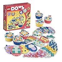 LEGO 41806 Dots The Ultimate Party Kit, Girls and Boys Birthday Games, Party Bags, with Cupcakes, Toys, Bracelets and Garlands, Decoration, Children's Gift