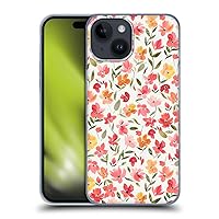 Head Case Designs Officially Licensed Ninola Red Flowers Garden Hard Back Case Compatible with Apple iPhone 15
