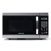 Farberware Countertop Microwave 1000 Watts, 1.1 Cu. Ft. - Microwave Oven With LED Lighting and Child Lock - Perfect for Apartments and Dorms - Easy Clean Stainless Steel