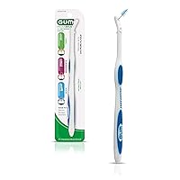 GUM Proxabrush Permanent Handle Refills - Compatible with Go-Betweens Interdental Brushes - Floss Picks for Teeth, Braces, and Implants
