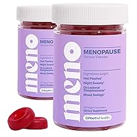MENO Gummies for Menopause, 30 Servings (Pack of 2) - Hormone-Free Menopause Supplements for Women With Black Cohosh & Ashwagandha KSM-66 - Helps Alleviate Hot Flashes, Night Sweats, & Mood Swings
