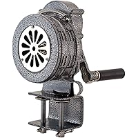 Vixen Horns Metal Hand Crank Siren, Loud Air Raid Siren with Clamp/Table Mount Base, Portable Compact Air-raid Alarm, Fire Tornado Air Horn VXS-1000EM