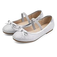 MUSSHOE Girl's Flats Shoes Toddler/Little Kid/Big Kid Girls Dress Shoes Princess Mary Jane Ballet Walking Shoes for Girls