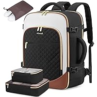LOVEVOOK Large Travel Laptop Backpack for Women, 40L Carry On Backpack Flight Approved,Waterproof Suitcase Backpacks with 3 Packing Cubes, Daypack Business College Weekender Overnight