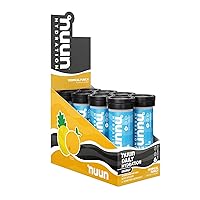 Nuun Energy: Caffeine, B Vitamins, Ginseng, Electrolyte Drink Tablets, Tropical Punch, 10 Count (Pack of 8)