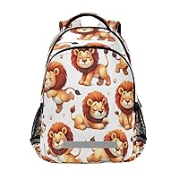 Kid Cartoon Lion Backpack,Elementary School Backpack Lion Kid Bookbag for Boy Girl Ages 5 to 13,9