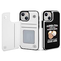 Guinea Pigs Like Chips Compatible with iPhone 14 Phone Cases Card Holder Wallet Shockproof Flip Protection Cover