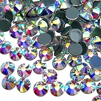 400 Pieces 12mm (SS50), Crystal, Acrylic Round Flat Back Rhinestones for  Jewelry Making, DIY Crafts, Nail Art, Face Makeup, Clothes