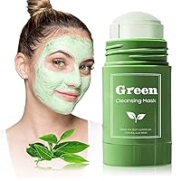 Green Tea Clay Mask Stick for Face, Unisex, Skin Treatment, Acne, Cleansing, 1 PCS