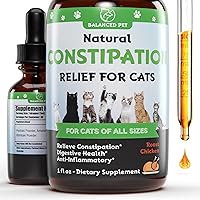 Natural Cat Constipation Relief :: Cat Laxative :: Cat Laxative Constipation Relief :: Constipation Relief for Cats :: Constipation Relief for Cat :: Cat Constipation :: 1 fl oz :: Chicken Flavor