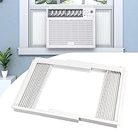 Window Air Conditioner Side Panels with Frame,Window AC Side Panels Insulation Curtain Kit,Fits for Most 5000BTU Window AC Units