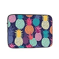 Laptop Sleeve 17 inch Pineapple in Colorful Pattern Print Laptop Case Briefcase Cover Slim Laptop Bag Shockproof Laptop Protective case for Travel Work