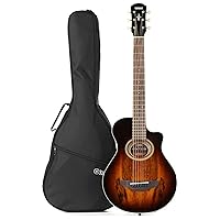 Yamaha APXT2EW TBS 3/4-Size Acoustic-Electric Guitar with Gig Bag, Tobacco Sunburst