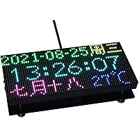 Waveshare RGB Full-Color LED Matrix Panel 64×32 Pixels Adjustable Brightness Compatible with Raspberry Pi Pico ESP32