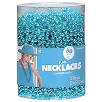 Light Blue Bead Necklaces - 30
