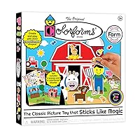 Colorforms — Farm Picture Playset — The Classic Picture Toy That Sticks Like Magic — Repositionable Pieces for Endless Story Fun — for Ages 3+