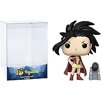 Funko Momo Yaoyorozu: P o p ! Animation Vinyl Figurine Bundle with 1 Compatible Graphic Protector (1350-68760 - B), Small