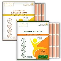 B12 B Complex and Calcium Magnesium D Patch Bundle: BariBundle 2 Pack - Supports Energy Metabolism, Bone and Muscle Health and Well-Being - 30 Day Supply Each Pack - USA Made