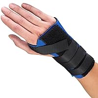 OTC Wrist Splint, Cock-up Style, Neoprene, Black, X-Large (Right Hand)