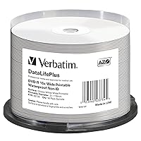 Verbatim DVD-R 16X Bulk 4.7GB W. Glossy Waterp.Prof.Non IDBrand,50Pack, 43734 (Waterp.Prof.Non IDBrand,50Pack)