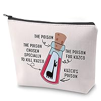 ZJXHPO Emperors Makeup Bag The Poison Chosen Specially To Kill Makeup Zipper Pouch Bag For Her Llama Travel Case (Llama Poison)