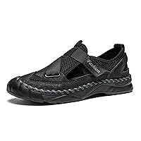 Men's Summer Beach Water Shoes ，Easy to Care Non Slip and Breathable Shoes, Swimming Pool Sports Clogs Sandals, Arch Supported Beach Sports Shoes, Non Slip Outdoors Sandals