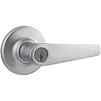 Kwikset 462DL-26DV2 Delta Lever Vestibule Lock with New Chassis and 6AL Latch and RCS Strike Satin Chrome Finish