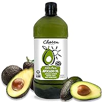 Chosen Foods 100% Pure Avocado Oil, Keto and Paleo Diet Friendly, Kosher Oil for Baking, High-Heat Cooking, Frying, Homemade Sauces, Dressings and Marinades (2 liters)