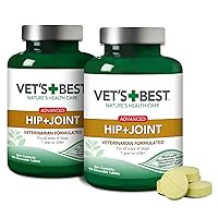 Advanced Hip & Joint Dog Supplements | Formulated with Glucosamine and Chondroitin to Support Dog Joint and Cartilage Health (90 Tablets, 2 Pack)