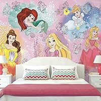 Roommates RMK11414M 4M Disney Princess Peel and Stick Wallpaper Mural-10.5 x 6 ft, Blank