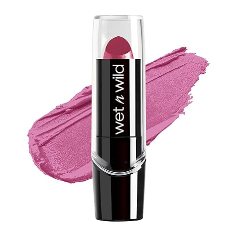 wet n wild Silk Finish Lipstick| Hydrating Lip Color| Rich Buildable Color| Retro Pink