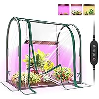 Mini Indoor Greenhouse with Grow Lights, 27.2