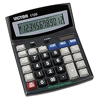 Victor 1190 Desktop Display Calculator, Black, 1