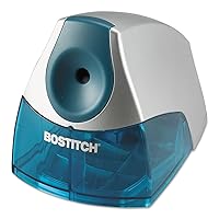 Office Personal Electric Pencil Sharpener, Powerful Stall-Free Motor, High Capacity Shavings Tray, Blue