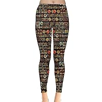 CowCow Womens Stretchy Pants Green Shamrock St Patricks Day Clover Leaves Leprechauns Leggings, XS-5XL