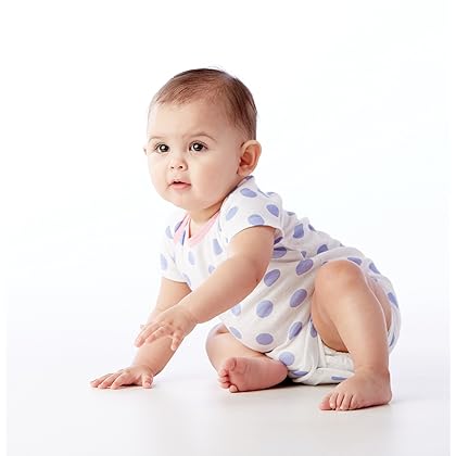 Gerber Baby-Girls 5-Pack Short Sleeve Variety Onesies Bodysuits