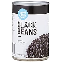 Amazon Brand - Happy Belly Black Beans, 15 Ounce