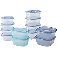 GladWare Food Storage Containers, Family Variety Pack, 24 Count Set | With Glad Lock Tight Seal, BPA Free Containers and Lids in a Variety of Sizes to Hold and Store Food