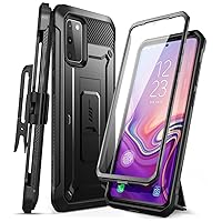 SUPCASE for Samsung Galaxy S20 FE 5G Case with Screen Protector (Unicorn Beetle Pro), [Built-in Stand & Belt-Clip] Heavy Duty Full-Body Rugged Protective Phone Case for Samsung S20 FE 5G, Black