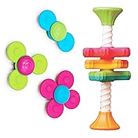 Fat Brain Toys MiniSpinny & Whirly Squigz Baby Toys