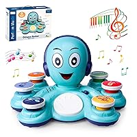 Baby Musical Toys Learning Toys for Toddlers, Octopus Music Toys, Preschooler Musical Educational Instruments Toy for Baby, Birthday Toys Christmas Easter Gifts for Girls Boys
