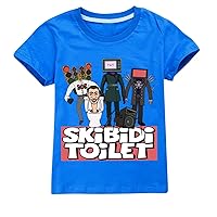 Unisex Skibidi Toilet T-Shirts Casual Cozy Baggy Tops Summer O-Neck Short Sleeve Tees Pullover for Boys,Girls
