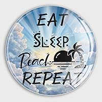 Eat Sleep Beach Repeat Magnets Refrigerator Small Magnets Happy Mother's Day Glass Locker Magnets Refrigerator Whiteboard Cabinet Office Kitchen Blackboard