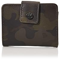 Timberland mens Leather RFID Small Indexer Wallet Billfold, Camo, One Size US