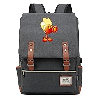 Plants vs. Zombies Game 15.6-inch Laptop Backpack Vintage Rucksack Business Bag with USB Charging Port Grey / 4
