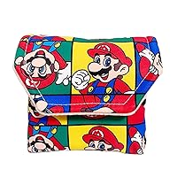 Colorful GBASP Storage Bag Soft Carrying Protective Pouch, for Gameboy Advance GBA SP Handheld Game Console, New for Mario Edition Waterproof Impact Resistance Portable Carry Travel Pocket