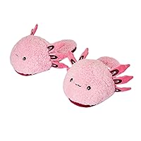 Coddies Axolotl Plush Slippers - Funny and Comfortable Animal House Slippers - Adorable Novelty Gift and Gag Gift Idea for Women, Men & Kids