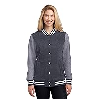 SPORT-TEK Women's Fleece Letterman Jacket