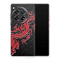 Phone Skin Compatible with OnePlus 12 (2024) - Red Dragon - Premium 3M Vinyl Protective Wrap Decal Cover - Easy to Apply | Crafted in The USA by MightySkins