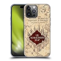 Head Case Designs Officially Licensed Harry Potter The Marauder's Map Prisoner of Azkaban II Soft Gel Case Compatible with Apple iPhone 14 Pro Max